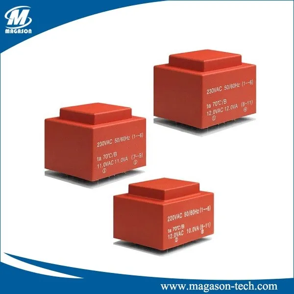 Transformator PCB w obudowie