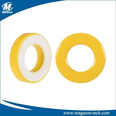 Żółty biały rdzeń toroidalny